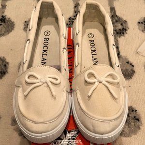 Rockland Blue Berry White Perla Boat Shoe
